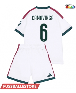 Günstige Real Madrid Eduardo Camavinga #6 Heimtrikotsatz Kinder 2026-27 Kurzarm (+ Kurze Hosen)